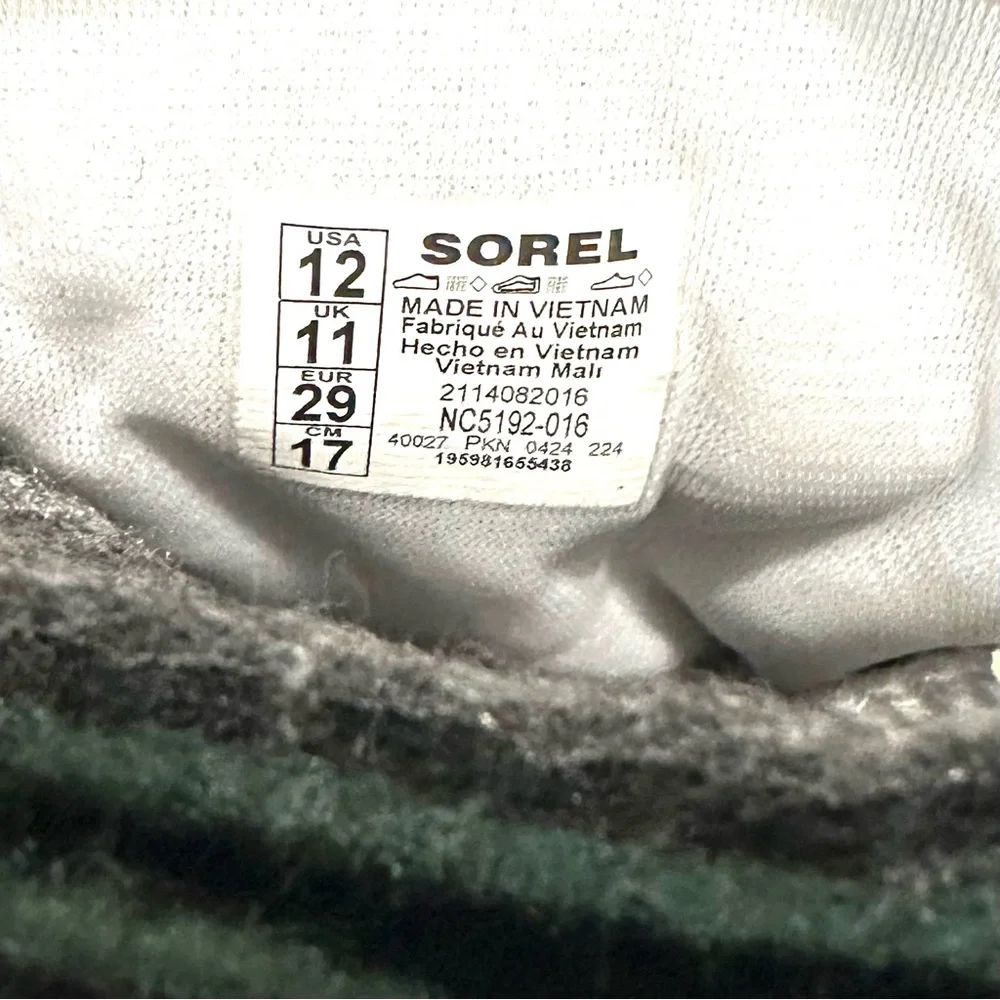 Sorel Toddler 12 Black Insulated Snow Boots Velcro Ankle‎ Straps Toggle Top